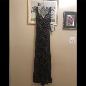 Emerald Sundae Long Black Lace Dress